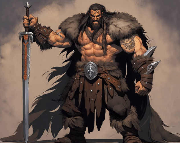 AI Barbarian Male 210x330